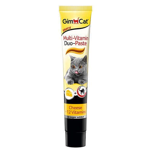 Паста Gimcat "Multi-Vitamin Duo" для кошек, сыр+12 витаминов, 50 г