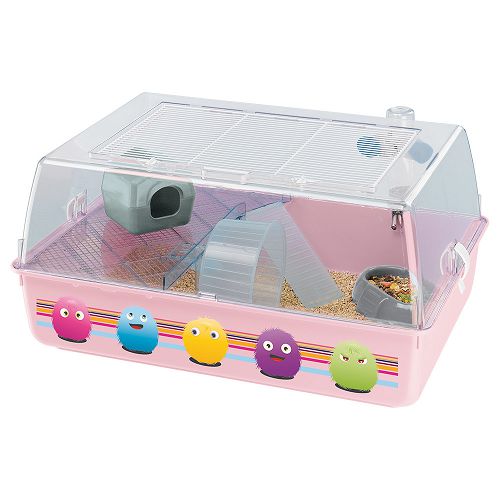 Клетка Ferplast MINI DUNA HAMSTER DECOR с аксессуарами для хомяков, оргстекло , 55х39х27 см