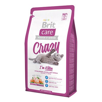 Корм Brit Care Cat Crazy Kitten для котят, беременных и кормящих кошек