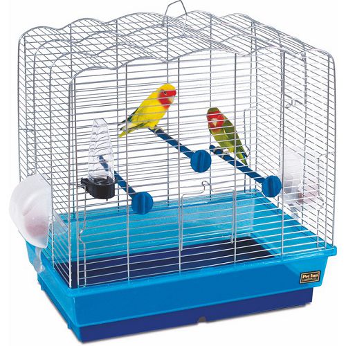 Pet Inn Клетка JOLLY 2 для птиц, 2 кормушки, поилка, 2 жердочки, 59х34x47,5 см