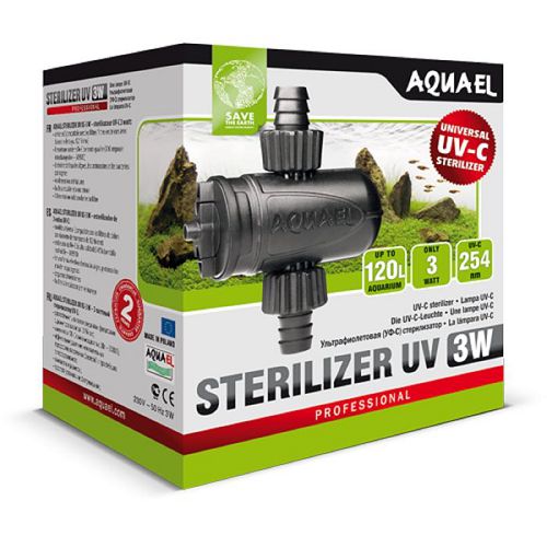 Стерилизатор Aquael UV AS- 3 для аквариумов до 120 л, 3 Вт