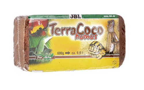 Натуральный кокосовый перегной JBL TerraCoco Humus для террариумов, брикет, 650 г