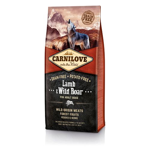 Корм Carnilove Lamb&Wild Boar for Adult для взрослых собак всех пород, ягненок и дикий кабан