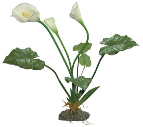 Lucky Reptile искусственное растение для террариума, Калла Лилия белая, 60 см