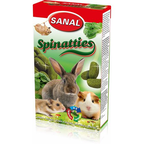 SK7710 SANAL Spinatties Конфеты со шпинатом для грызунов,палочки 45 г
