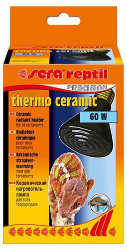 Теплоизлучатель керамически Sera reptil thermo ceramic, цоколь Е27, 60 Вт