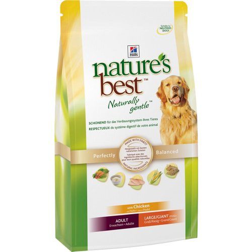 Корм Hill's Nature's Best Adult Large Breed для собак крупных пород, курица с овощами, 12 кг