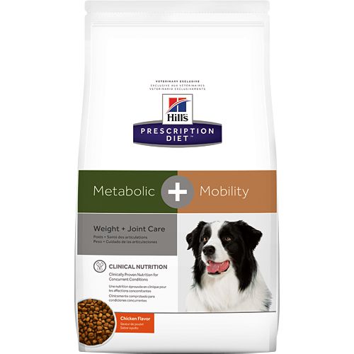 Диета Hill's Prescription Diet Metabolic+Mobility для коррекции веса собак и улучшения подвижности, 12 кг