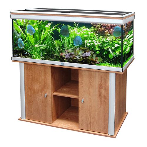 Аквариум с тумбой AQUATLANTIS AMBIANCE 120 дуб, 230 л, 120х40x125 см от интернет-магазина STELLEX AQUA