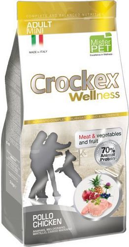 Корм PRIMORDIAL CROCKEX Wellness ADULT MINI для собак мелких пород, курица, рис