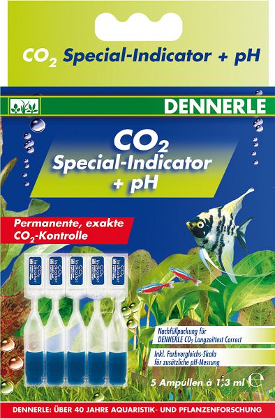 Комплект индикаторных жидкостей Dennerle для неприрывных тестов на CO2, 5 ампул от интернет-магазина STELLEX AQUA