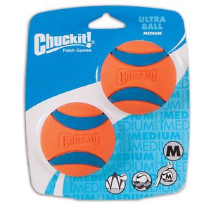 Теннисный мяч CHUCKIT! ULTRA BALL 2-PK MEDIUM Ультра для собак, резина, средний, 2 шт.
