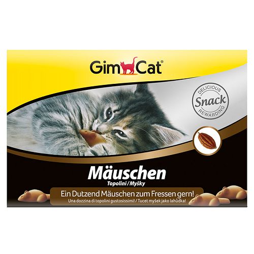 Лакомство Gimcat "Мышки" подарочное для кошек, 12 шт.х35 г