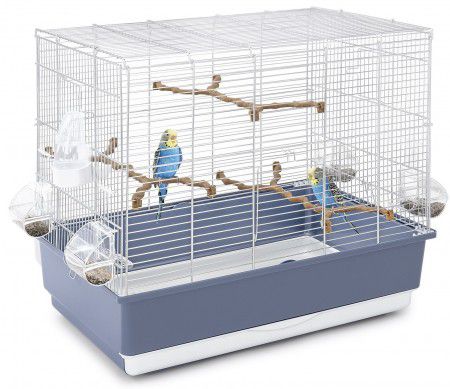 Клетка IMAC IRENE4 EXPORT для птиц, оцинкованная, пепельно-синий, 59х38х53 см
