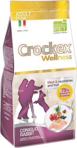 Корм PRIMORDIAL CROCKEX Wellness ADULT MINI для собак мелких пород, кролик, рис