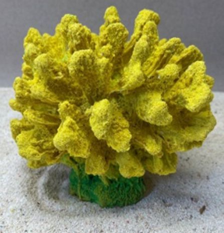 Цветной коралл желтый Коралл средний, 18*17*14 см