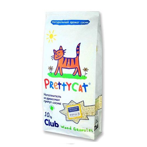 Наполнитель PrettyCat Wood Granules древесный для кошачьего туалета