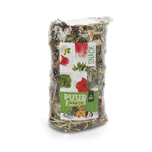 Сено натуральное луговое Witte Molen PUUR HAY ROLL FLOWERS с цветами в роле, 200 г