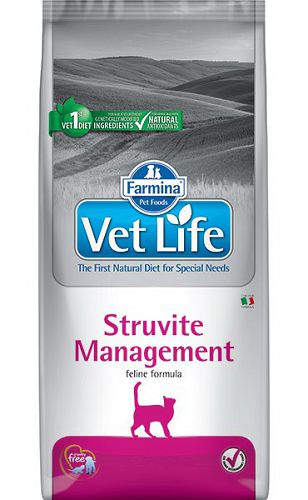 Диета FARMINA Vet Life Cat Struvite Management для кошек с болезнями почек и МКБ, 400 г