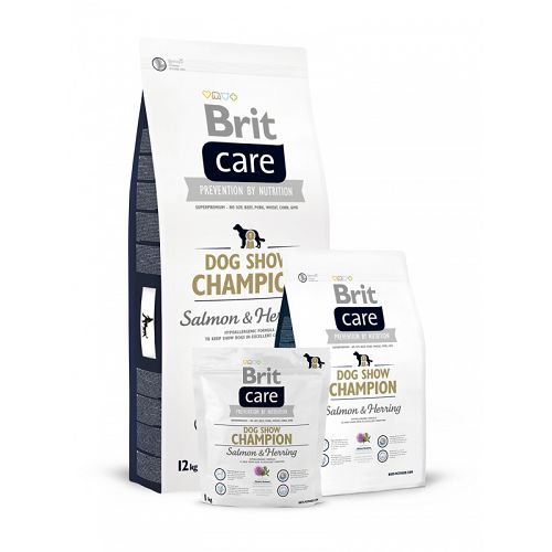 Корм Brit Care Dog Show Champion для выставочных собак, лосось и сельдь с рисом Корм Brit Care Dog Show Champion для выставочных собак, лосось и сельдь с рисом
