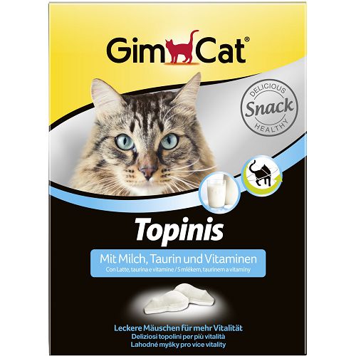 Лакомство Gimcat "Мышки" витаминное для кошек, с молоком, 190 шт.