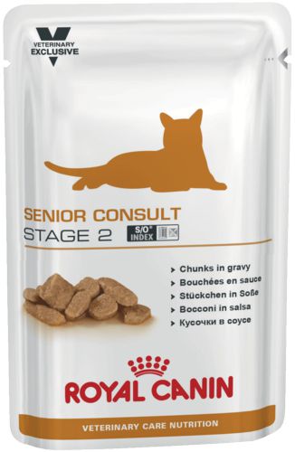 Диета Royal Canin SENIOR CONSULT STAGE 2 WET для пожилых кошек, имеющих внешние признаки старения, 100 г