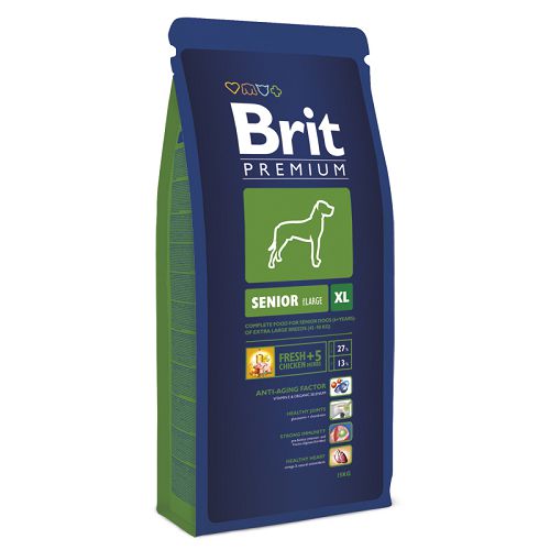 Корм Brit Premium Senior XL для пожилых собак гигантских пород Корм Brit Premium Senior XL для пожилых собак гигантских пород