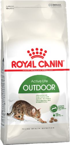 Корм Royal Canin OUTDOOR для активных кошек, часто бывающих на улице