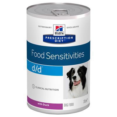 Диета Hill`s Prescription Diet d/d с Уткой для собак при пищевых аллергиях, панкреатитах, 370 г