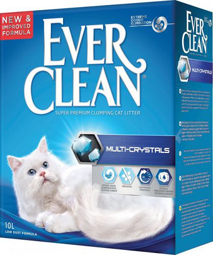 Наполнитель Ever Clean Multi Crystals комкующийся с мултикристаллами для кошек