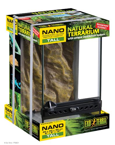 Exo Terra Nano террариум из силикатного стекла, 20x20x30 см