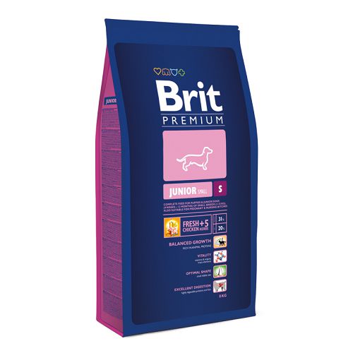 Корм Brit Premium Junior S для молодых собак мелких пород