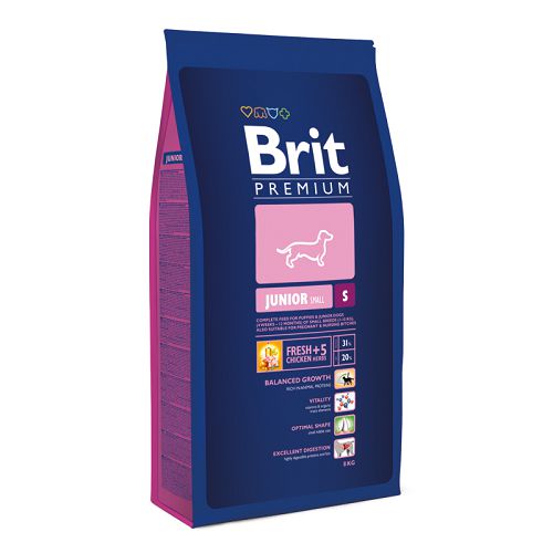 Корм Brit Premium Junior S для молодых собак мелких пород Корм Brit Premium Junior S для молодых собак мелких пород