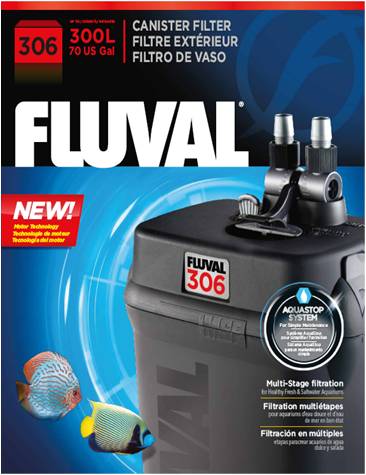 Fluval 306 внешний аквариумный фильтр, 1150 л/ч
