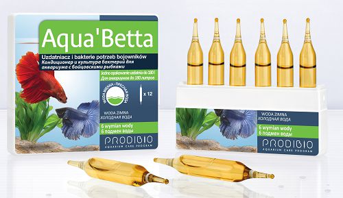 Aqua`Betta кондиционер и бактериальная культура  для бойцовых рыбок, 12 шт.