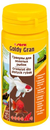 Основной корм Sera GOLDY Gran для крупных золотых рыб, гранулы 50 мл