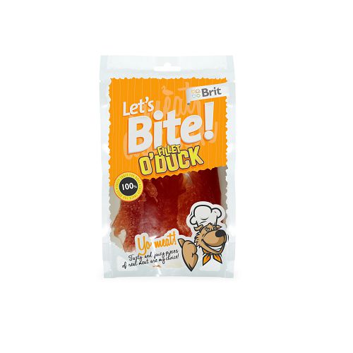 Лакомство Brit Let's Bite Fillet o'Duck "Филе утки" для собак, 80 г