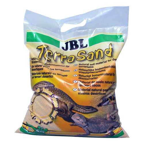 Донный грунт JBL TerraSand natur-gelb для сухих террариумов, натуральный желтый, 5 л