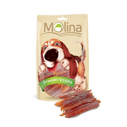 Лакомство Molina "Утиная грудка" для собак, 80 г