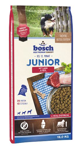 Корм Bosch Junior Lamb&Rice для щенков, ягненок с рисом