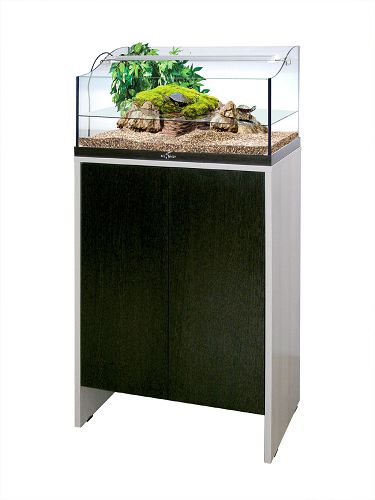 Подставка Biodesign для Turt-House Aqua 55/IWAGUMI 55, две дверки, беленый дуб/венге