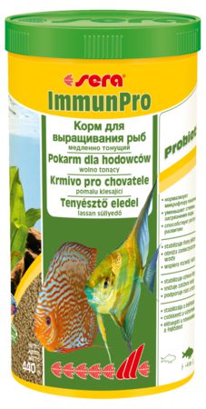 Основной корм Sera ImmunPro для выращивания крупных рыб, гранулы 1000 мл