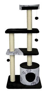 Домик TRIXIE "Gaspard" для кошки, 138 см, черный, серебристо-серый