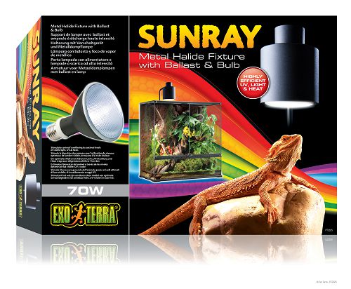 Светильник Exo Terra Sunray с балластом и лампой в комплекте до 70 Вт