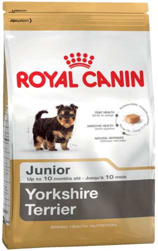 Корм Royal Canin Yorkshire Junior для щенков йоркширских терьеров и щенков мелких пород 2-10 месяцев