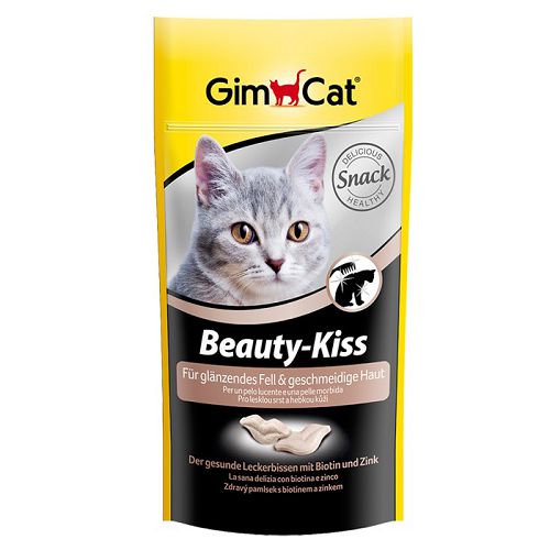 Лакомство Gimcat "Beauty-Kiss" витаминное для кошек, биотин и цинк, 40 г