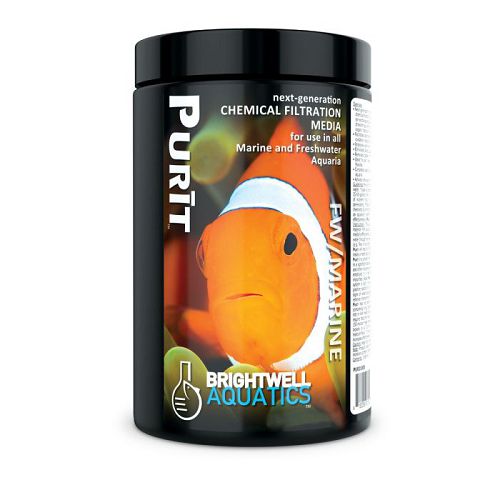 Уголь и Смола Brightwell Aquatics Purit для химической фильтрации, 1 л