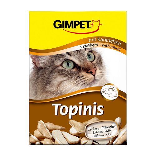 Лакомство Gimcat "Мышки" витаминное для кошек, кролик+таурин, 190 шт.