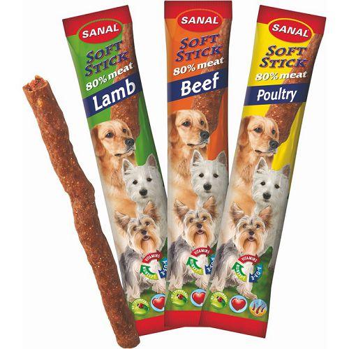 SANAL для собак Мягкие колбаски Вит. A, D3, E, 1 шт. по 12 г