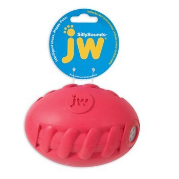 Футбольный мяч с пищалкой J.W. SILLY SOUNDS FOOTBALL MEDIUM для собак, каучук, средний
